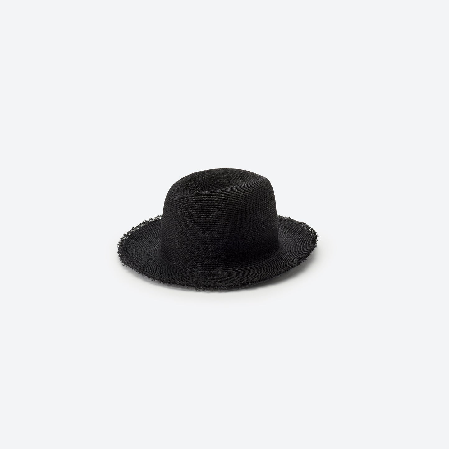 ABACA CENTER CREASE HAT BLACK