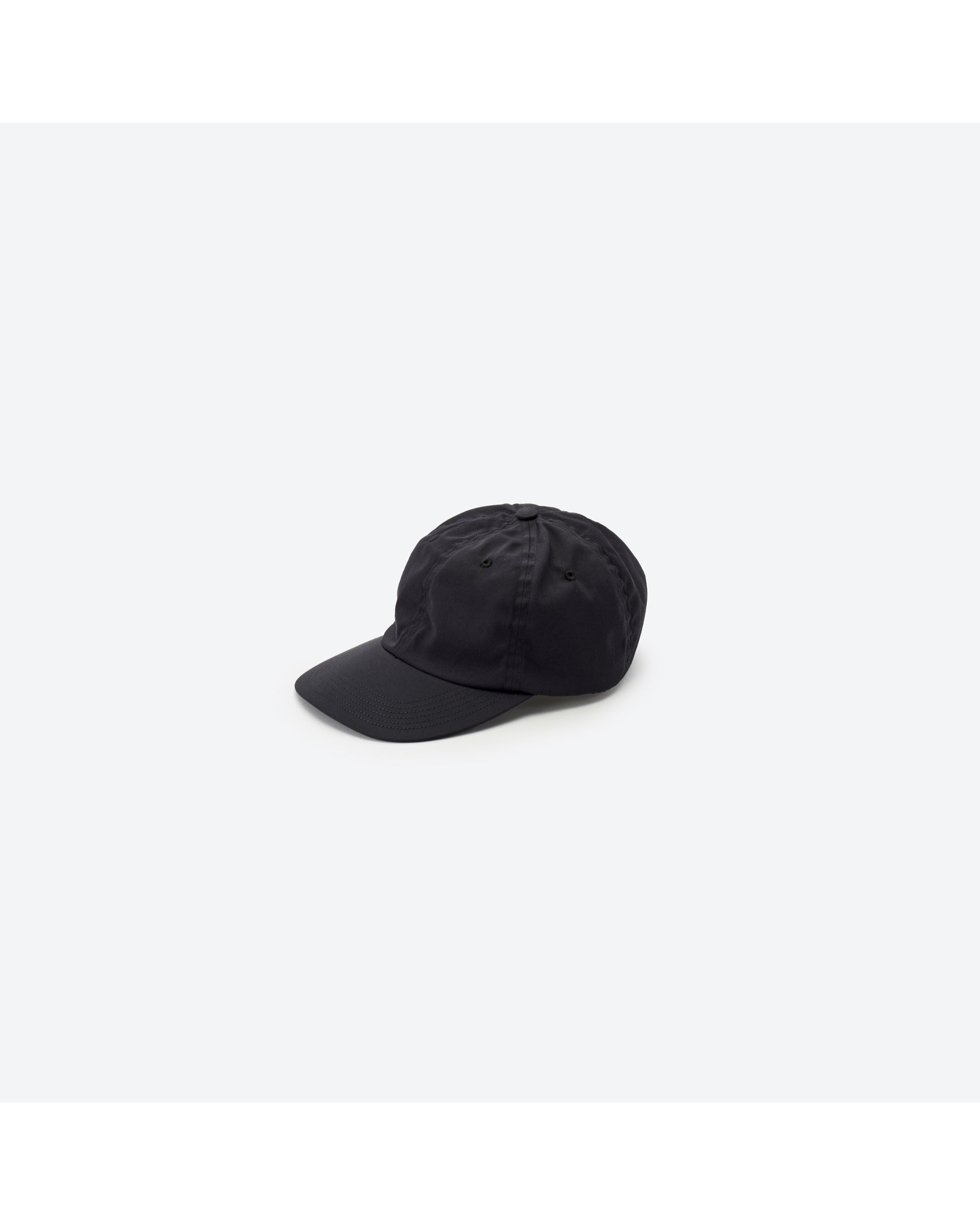 DRY TWILL ELASTIC BACK 6PANEL CAP BLACK – TIME AFTER TIME