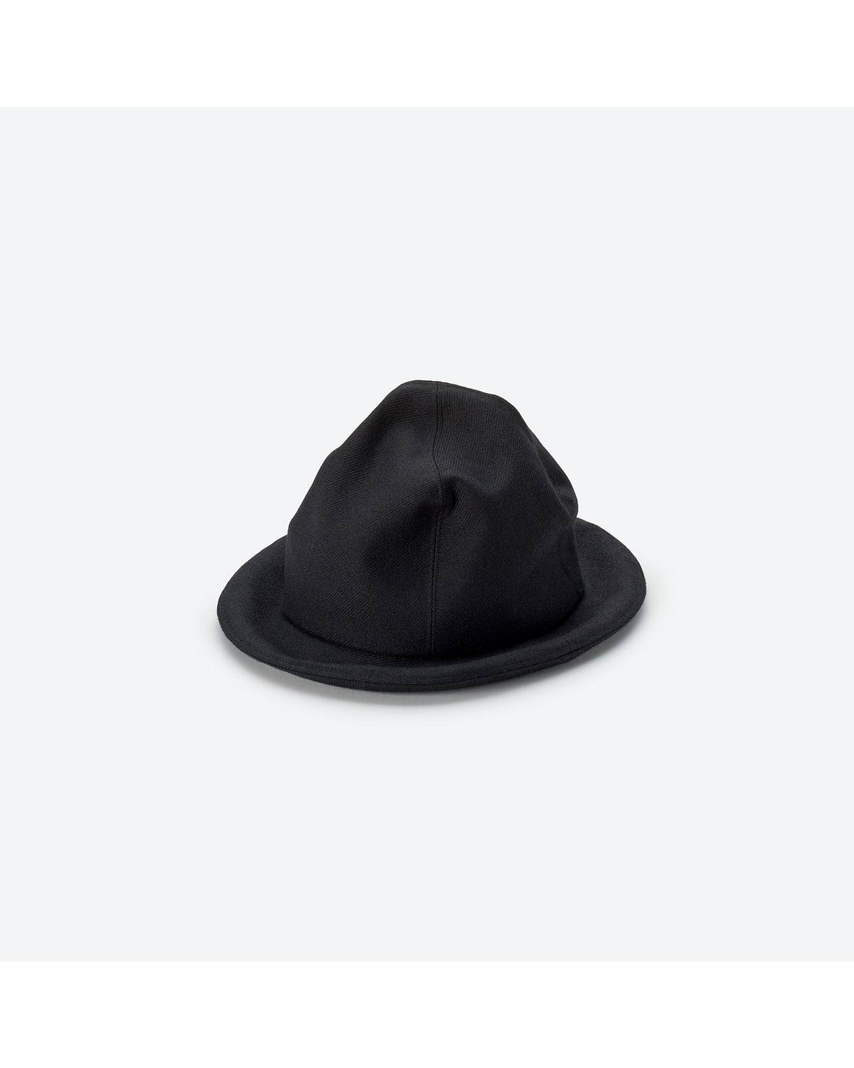 SHETLAND WOOL SERGE MOUNTAIN HAT BLACK×GRAY