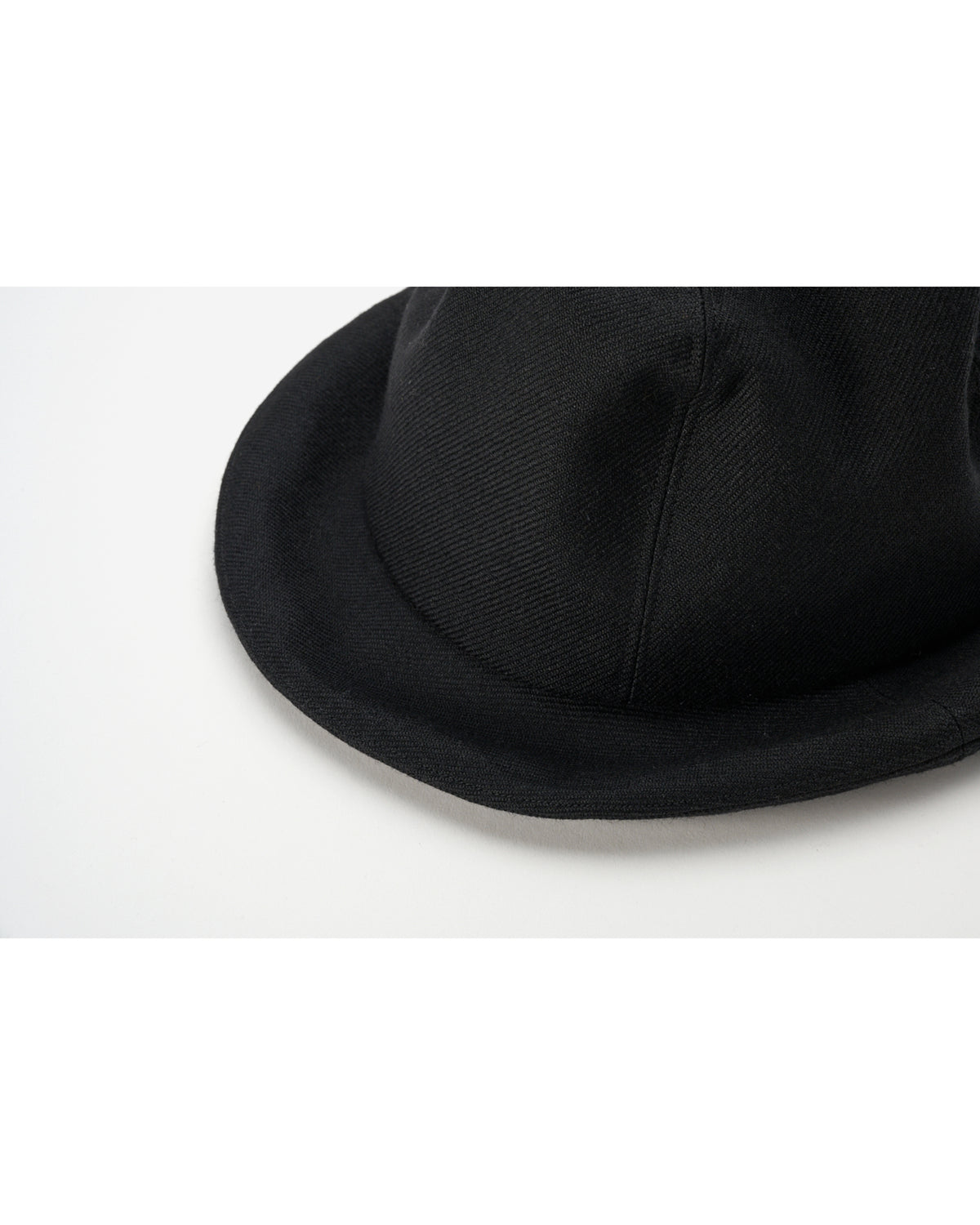 SHETLAND WOOL SERGE MOUNTAIN HAT BLACK×GRAY