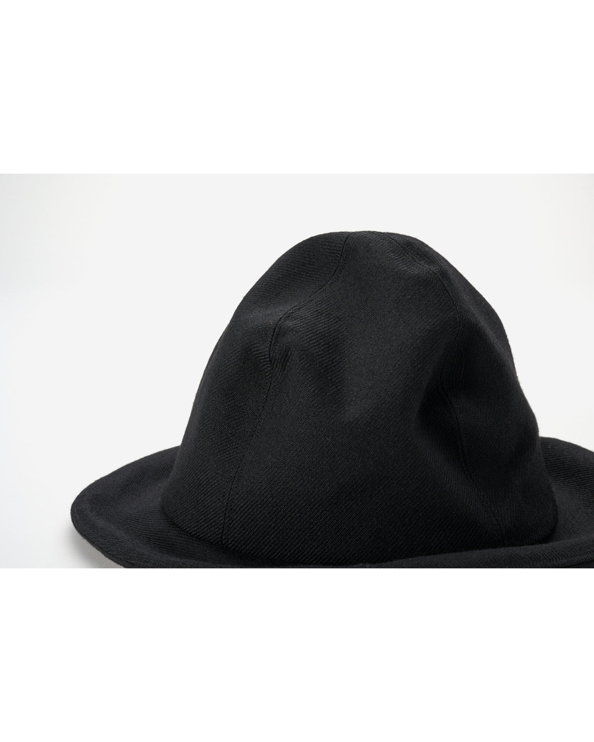 SHETLAND WOOL SERGE MOUNTAIN HAT BLACK×GRAY