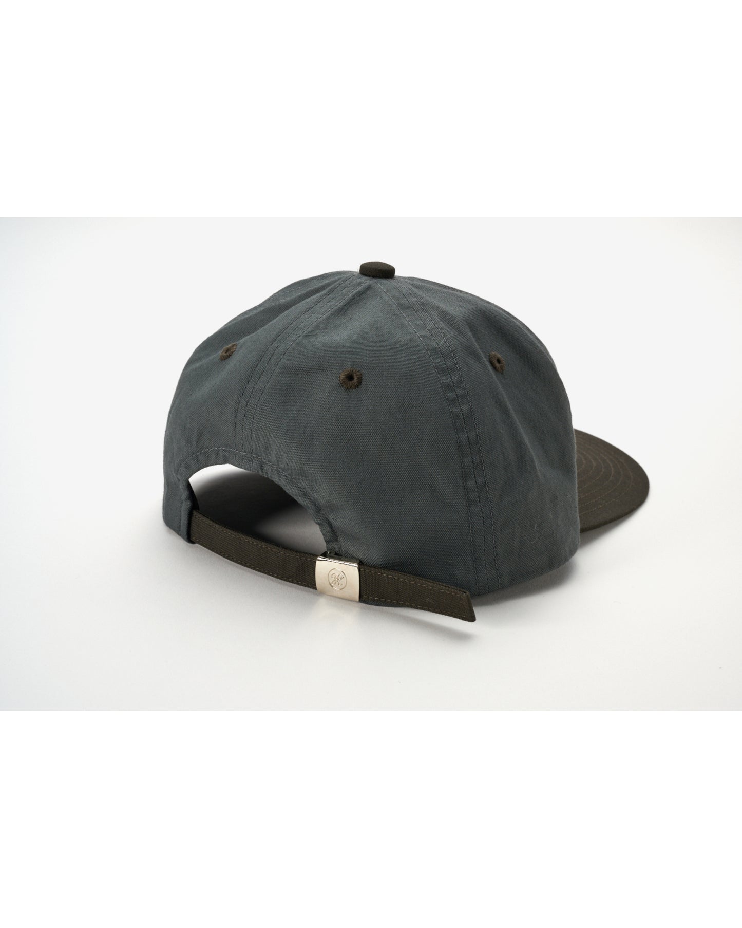 2TONE 6PANEL CAP D.GRAY×D.BROWN