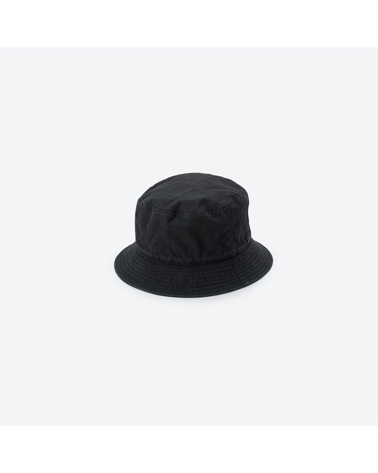 GERMAN DUCK SULFER DYED BUCKET HAT BLACK