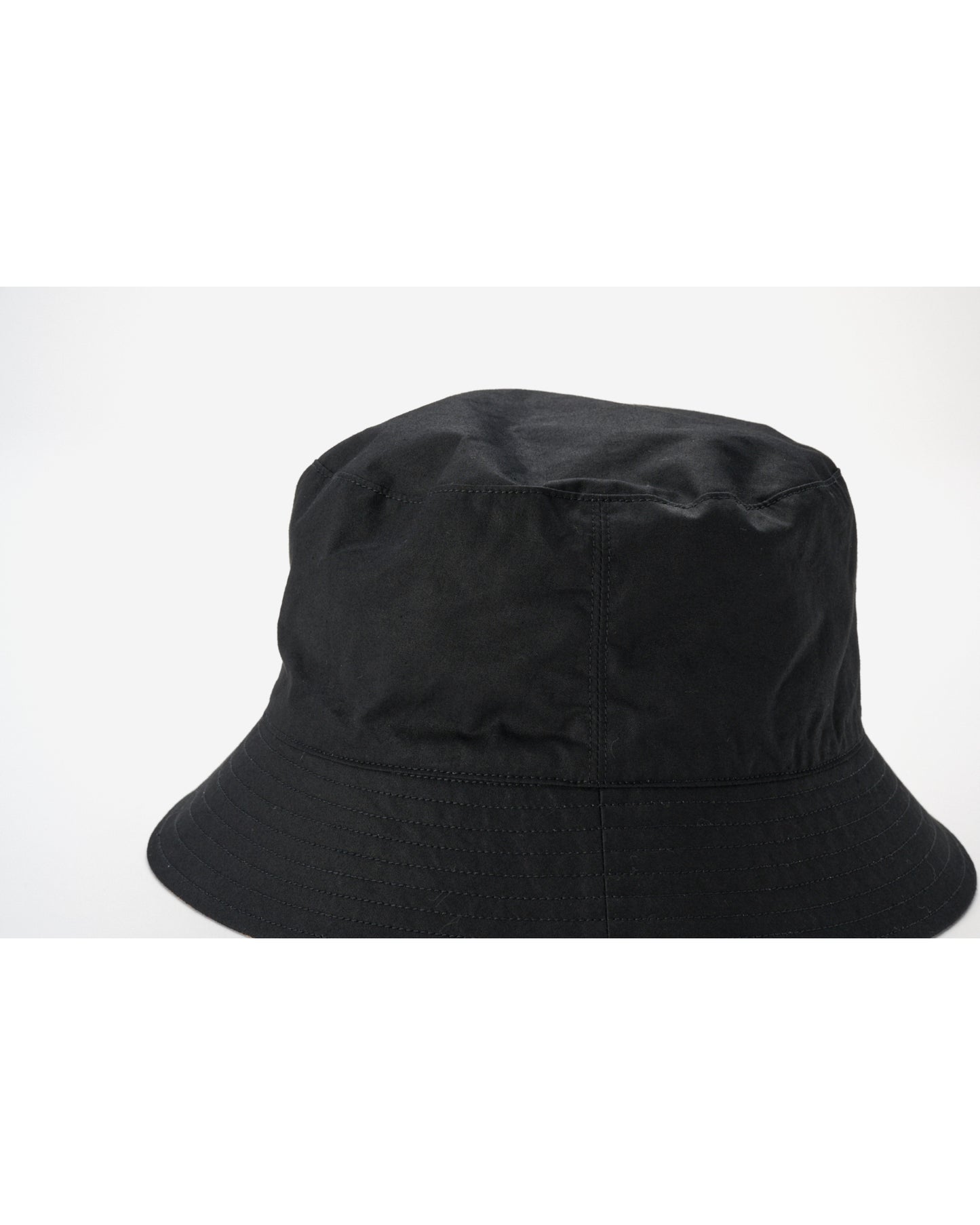 PLAIN&CHECK REVERSIBLE BUCKET/6PANEL HAT BLACK×BLACK