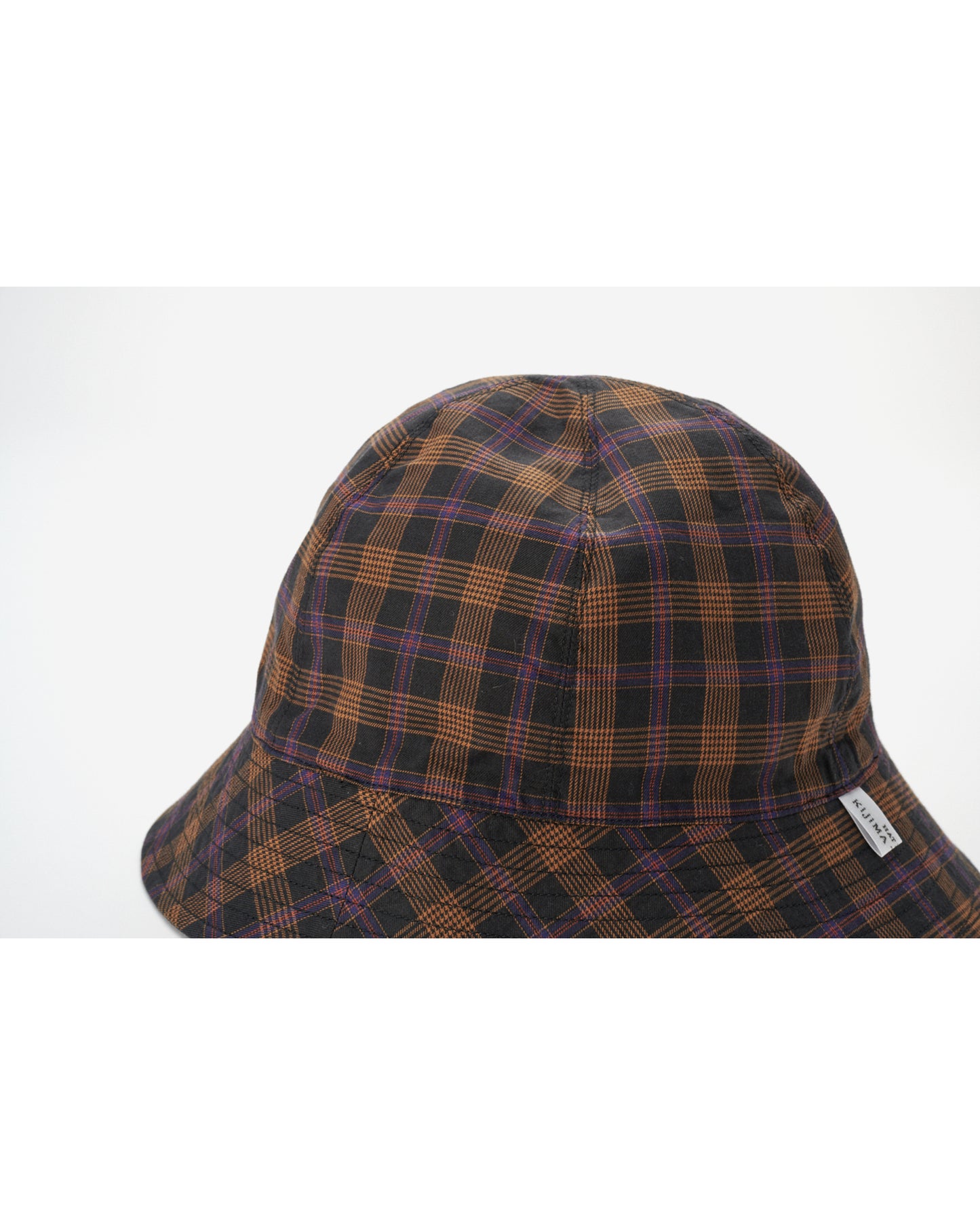 PLAIN&CHECK REVERSIBLE BUCKET/6PANEL HAT BLACK×BLACK