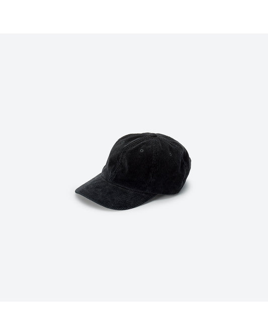 CORDUROY SULFER DYED 6PANEL CAP BLACK
