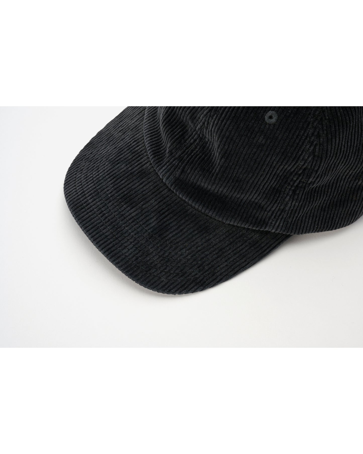 CORDUROY SULFER DYED 6PANEL CAP BLACK