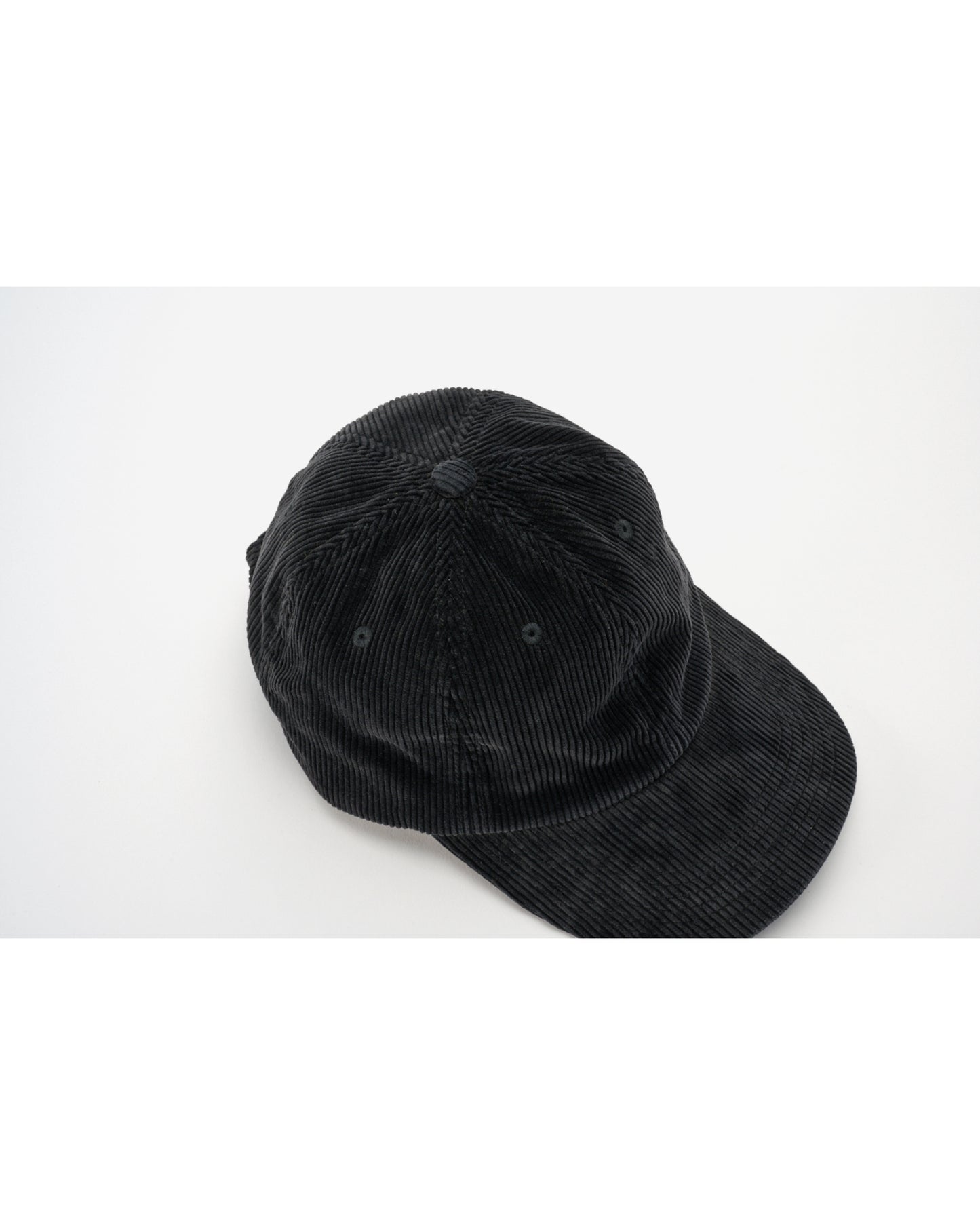 CORDUROY SULFER DYED 6PANEL CAP BLACK