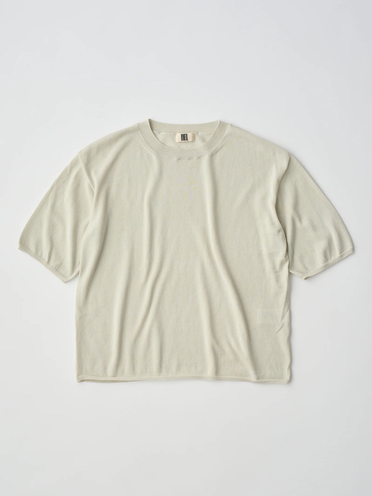 high-twisted cotton sheer knit layered P/O