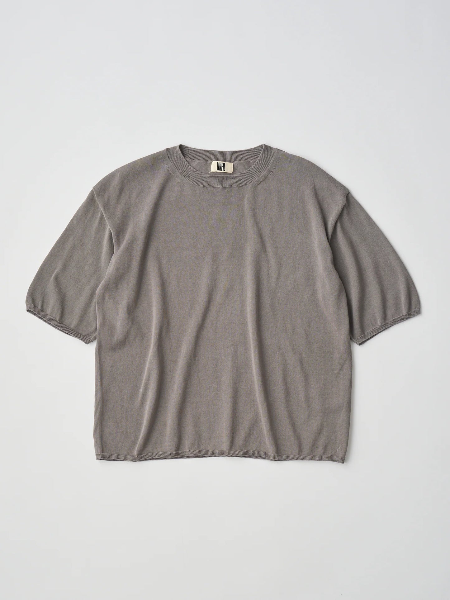 high-twisted cotton sheer knit layered P/O