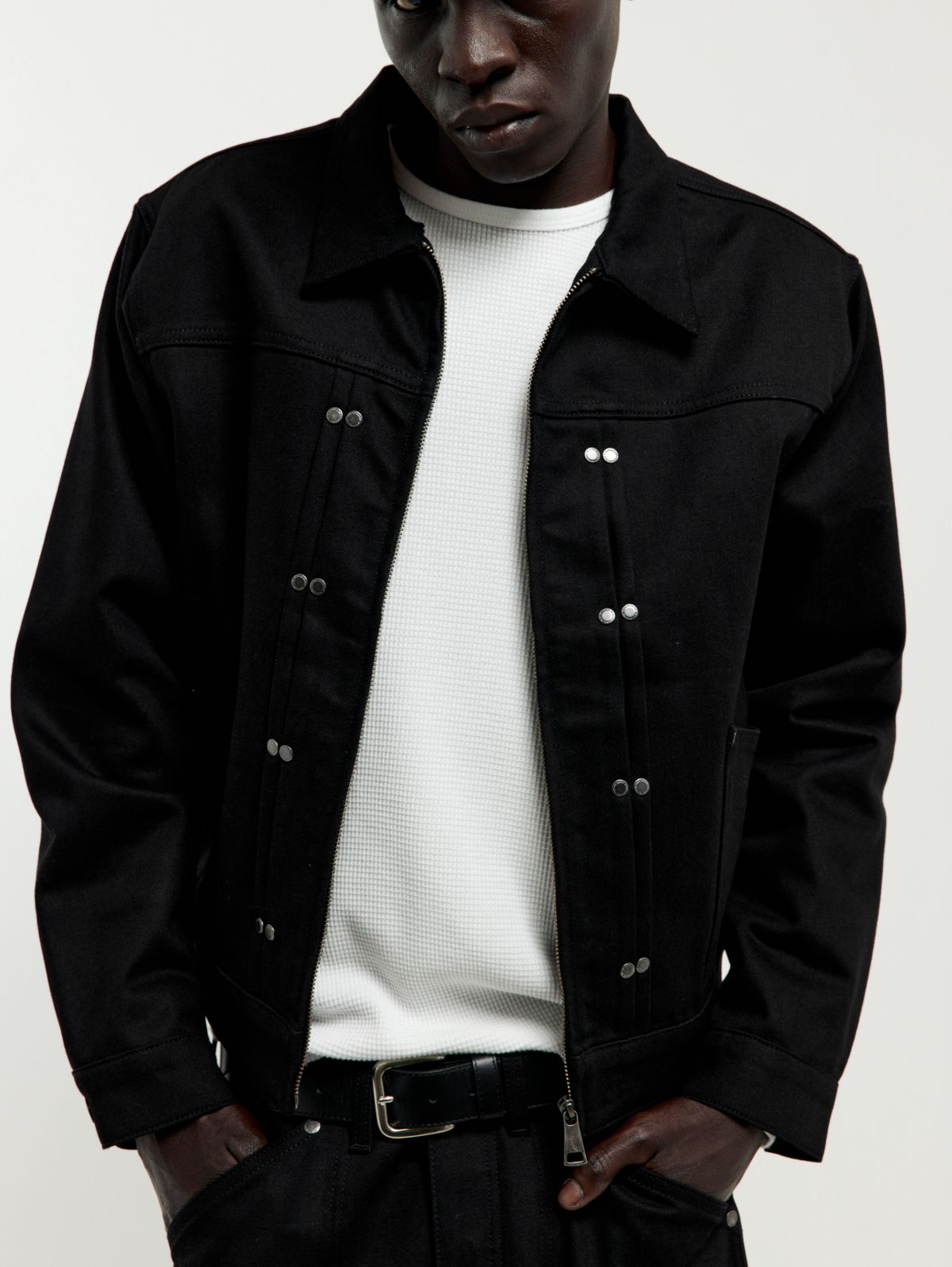 DOUBLE RIVET DENIM JACKET