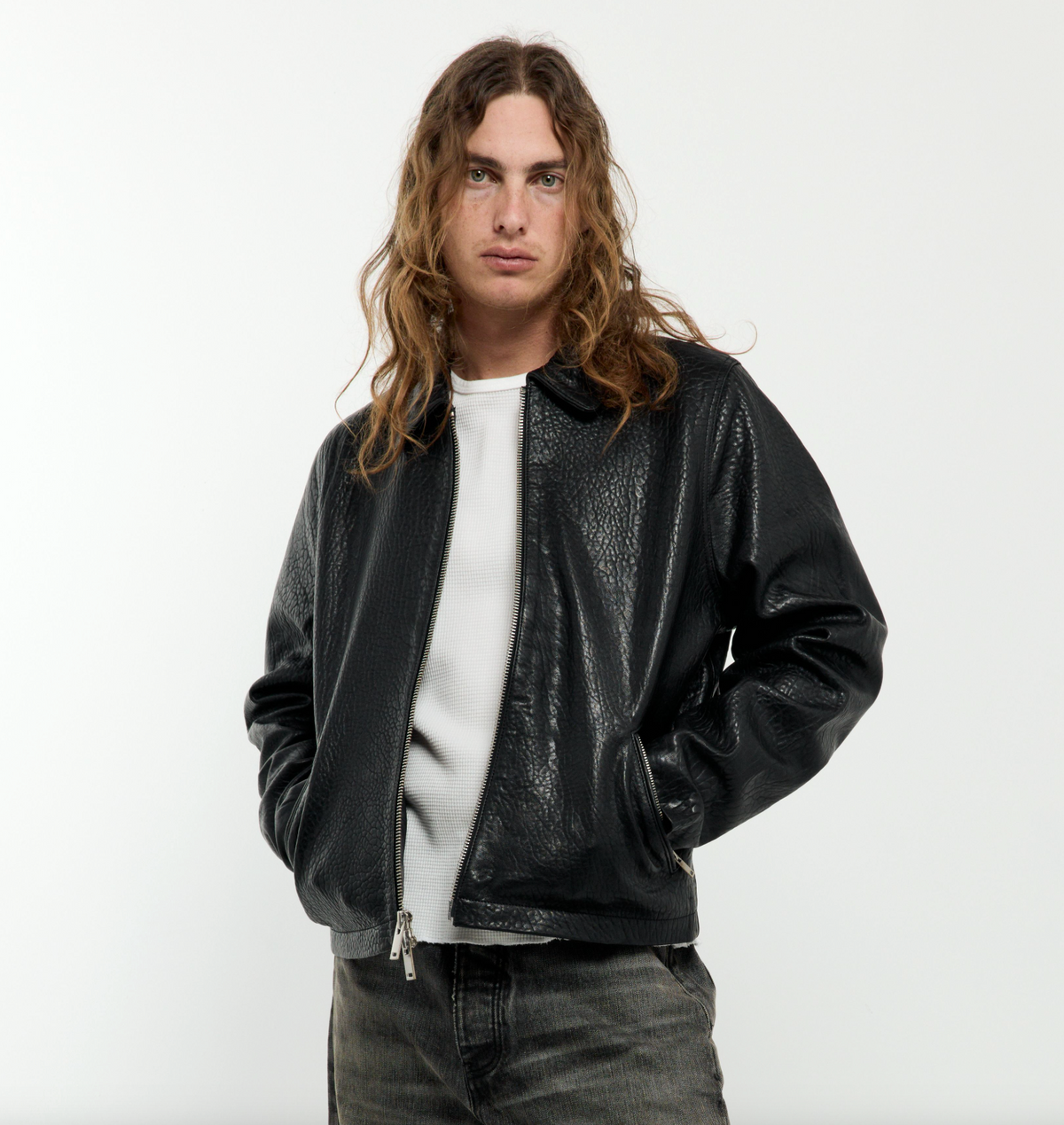 MECHANIC LEATHER JACKET