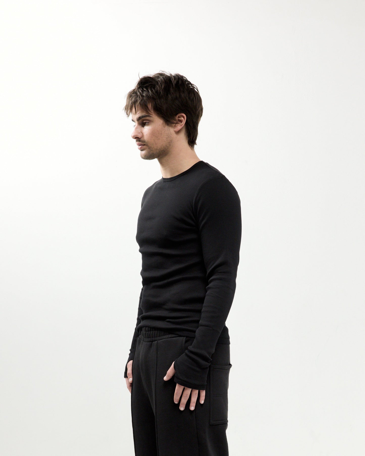 ORI RIBBED LONG SLEEVE TEE