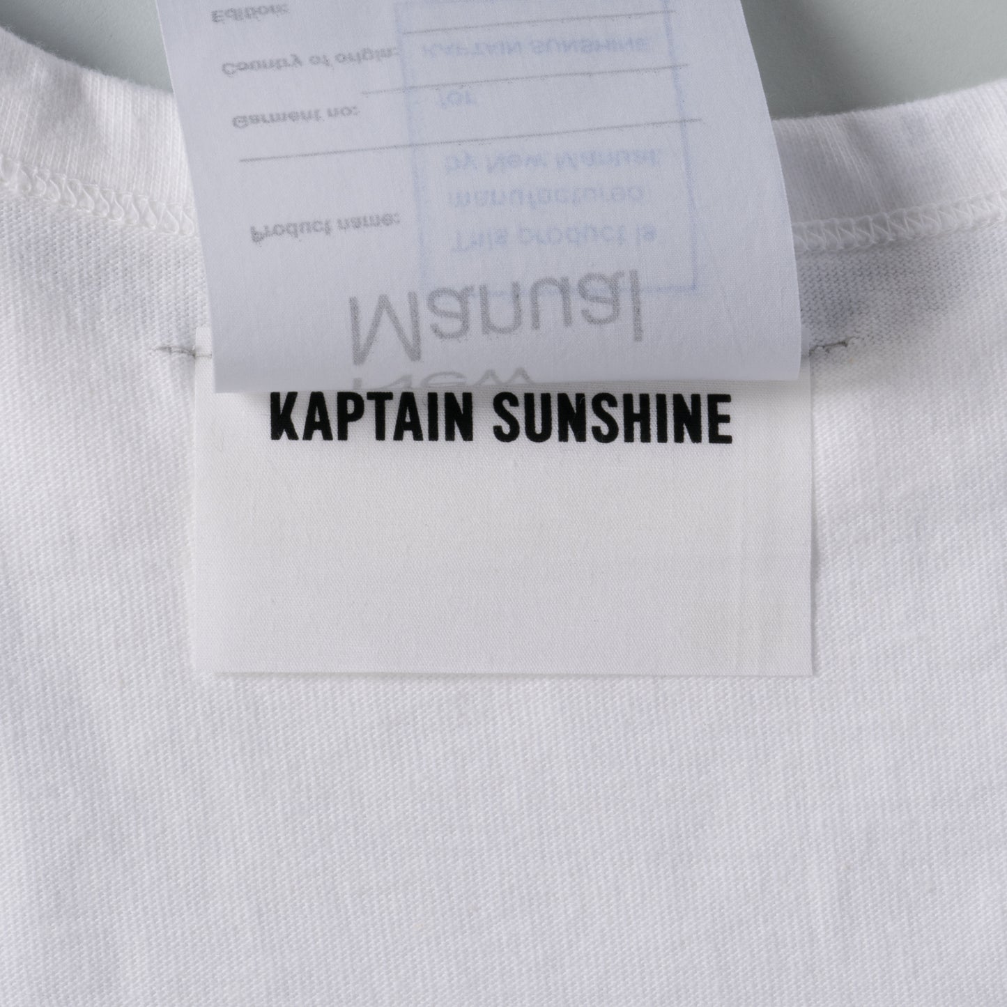 New Manual×KAPTAIN SUNSHINE Collaboration Crew Neck T-Shirts