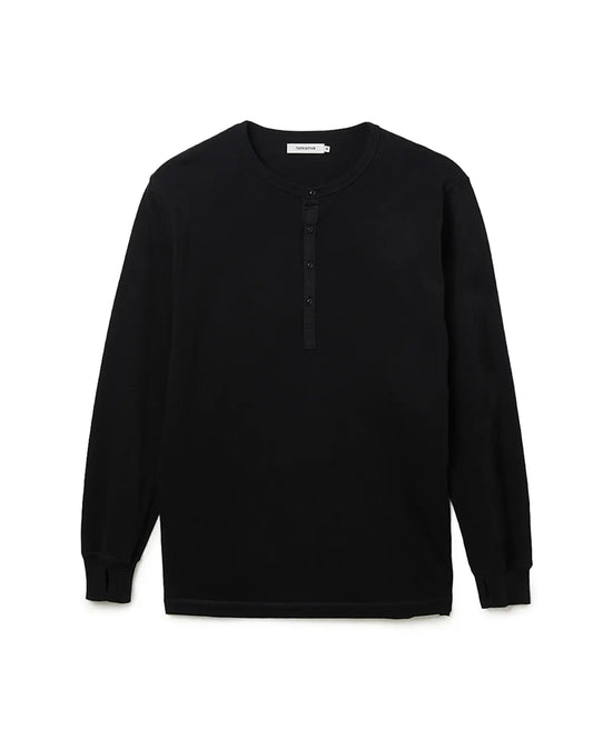 DWELLER L/S HENRY NECK TEE COTTON JERSEY