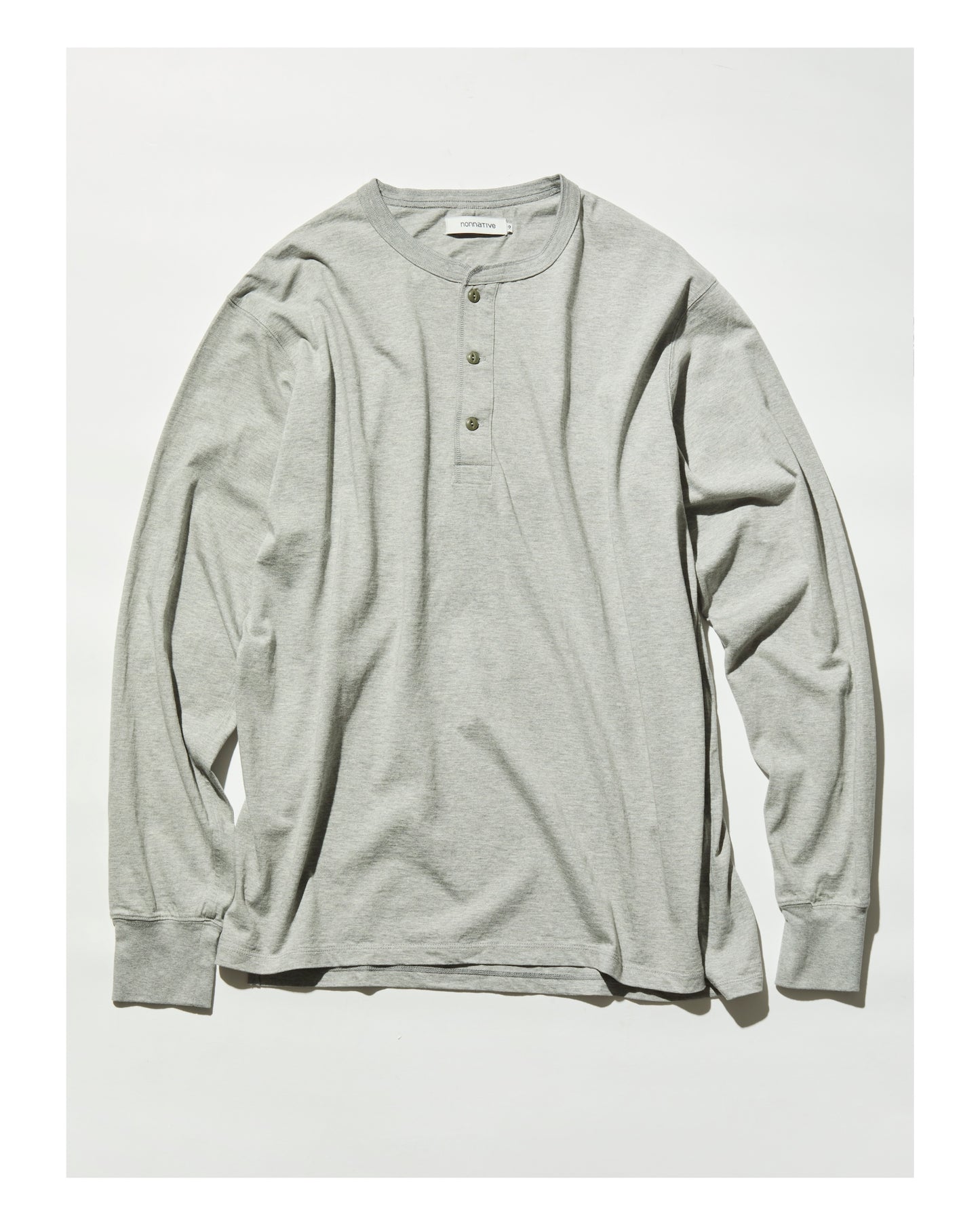 TROOPER L/S HENRY NECK TEE COTTON JERSEY