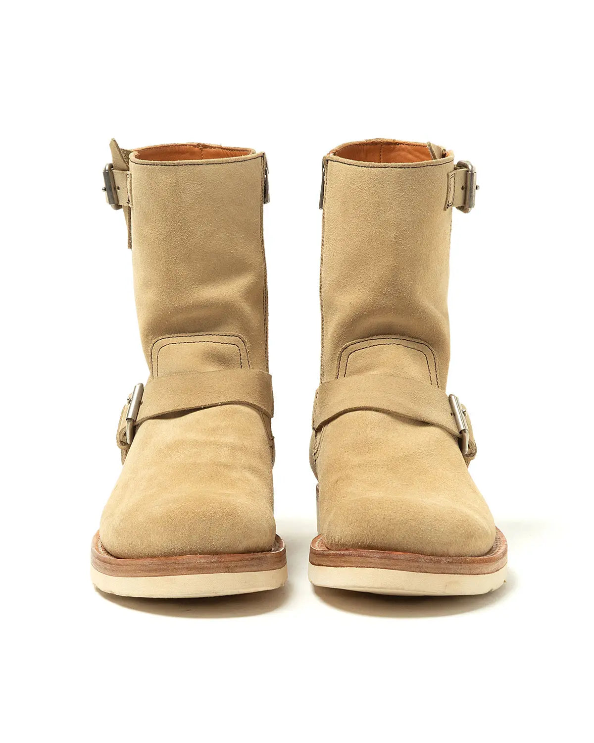 BIKER ZIP UP BOOTS COW LEATHER