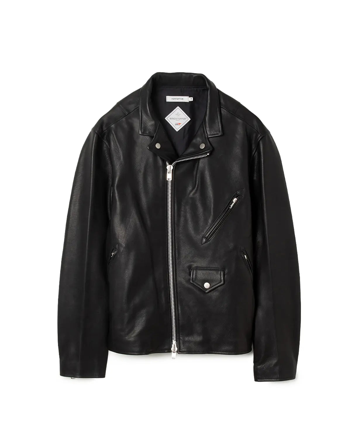 RIDER BLOUSON COW LEATHER WITH WINDSTOPPER®