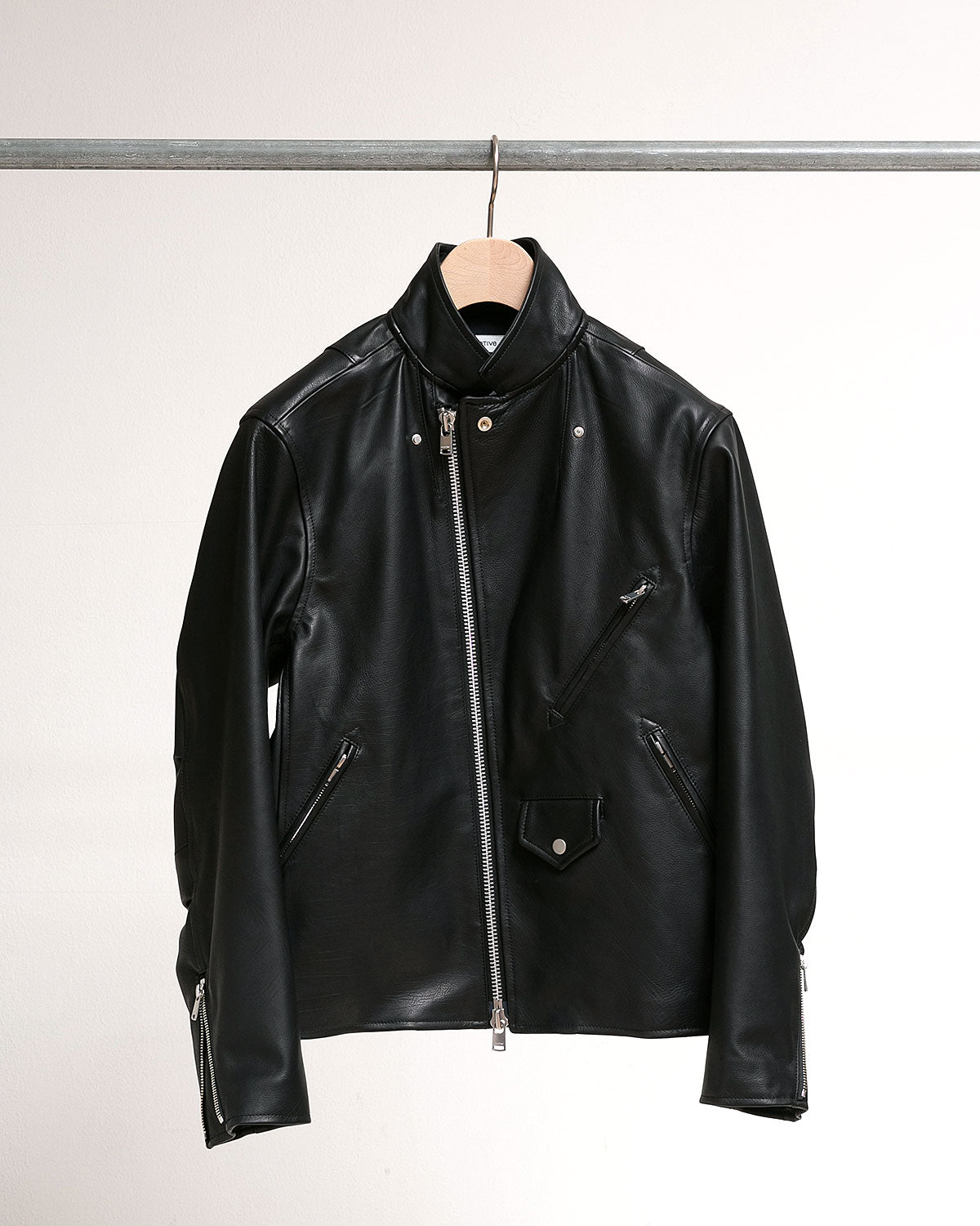 RIDER BLOUSON COW LEATHER WITH WINDSTOPPER®
