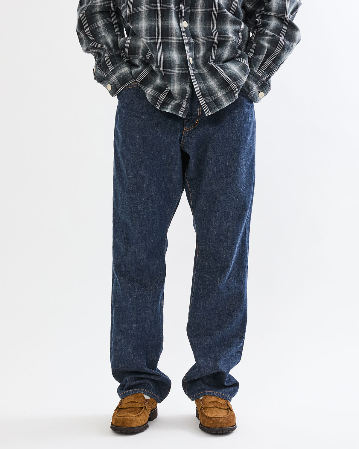 TRUCKER 5P JEANS COTTON 13.5oz DENIM OW