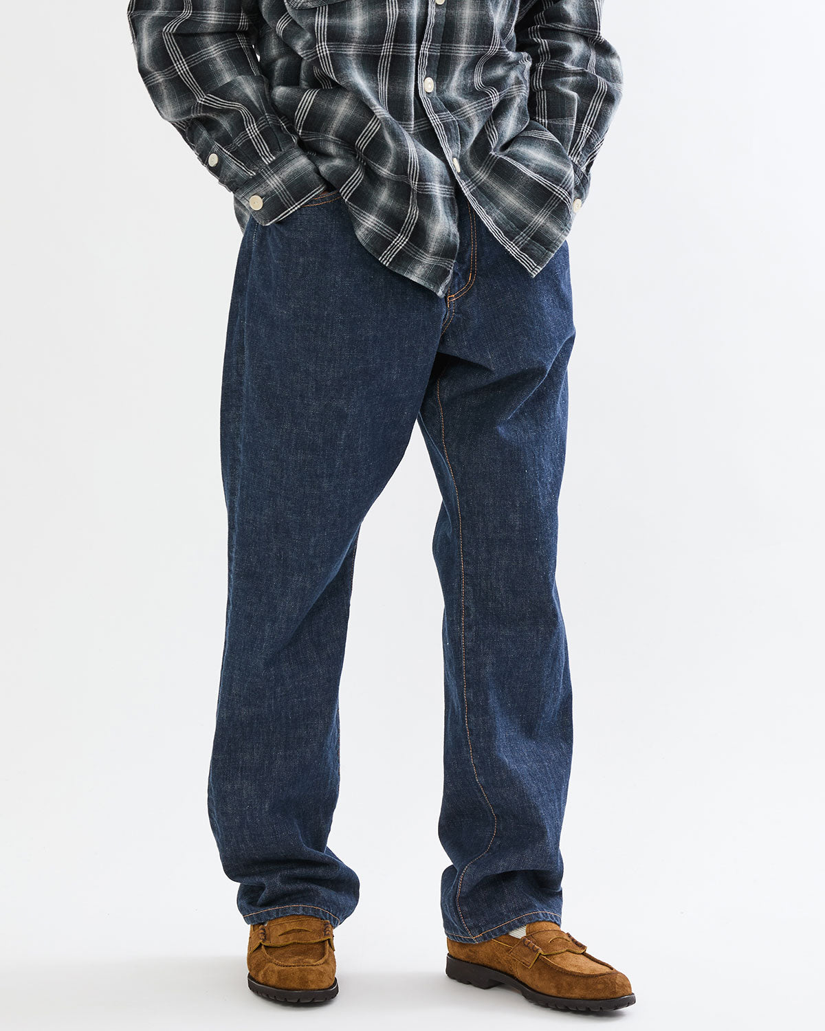 TRUCKER 5P JEANS COTTON 13.5oz DENIM OW