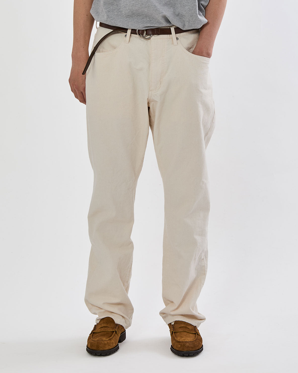 TRUCKER 5P JEANS COTTON OXFORD