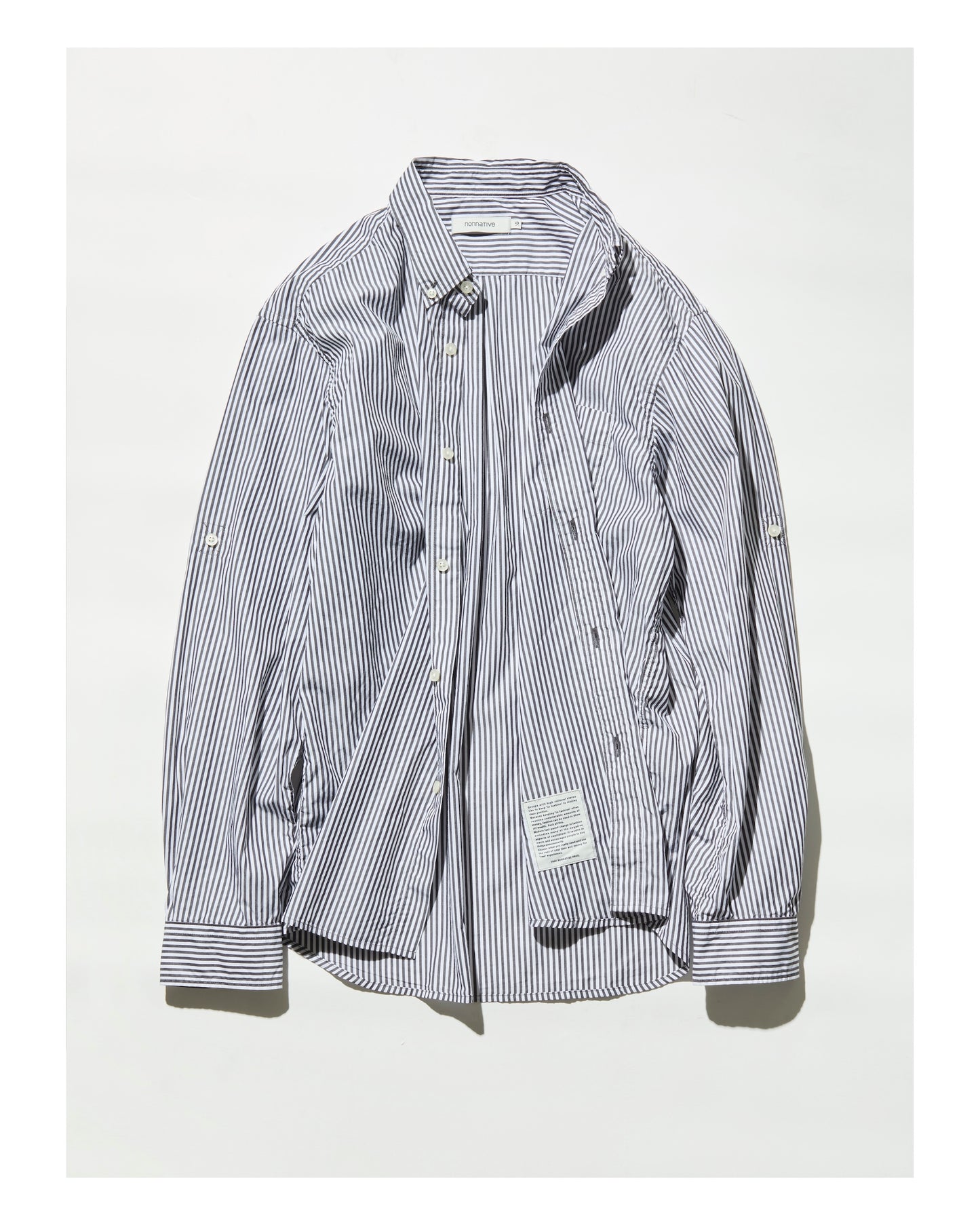 OFFICER B.D. L/S SHIRT COTTON LONDON STRIPE