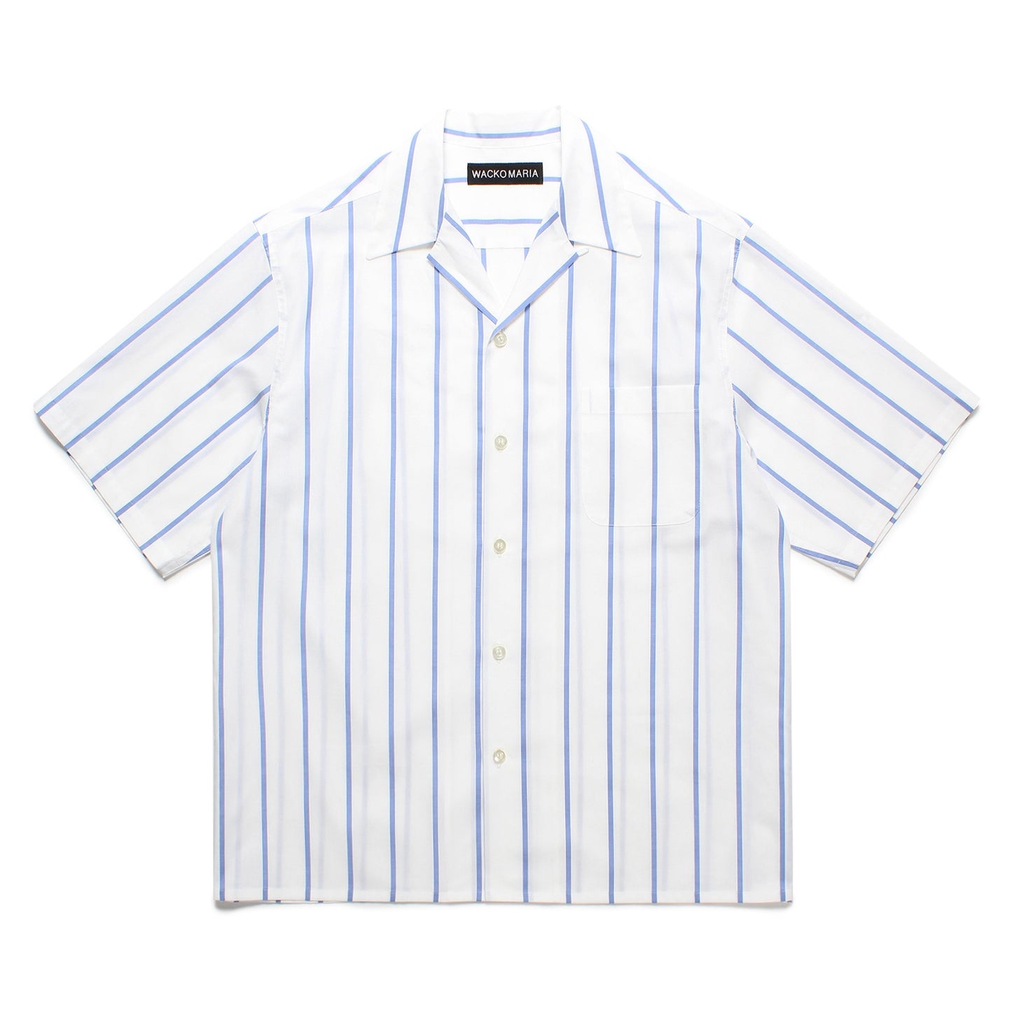 STRIPED OPEN COLLAR SHIRT S/S ( TYPE-1 )