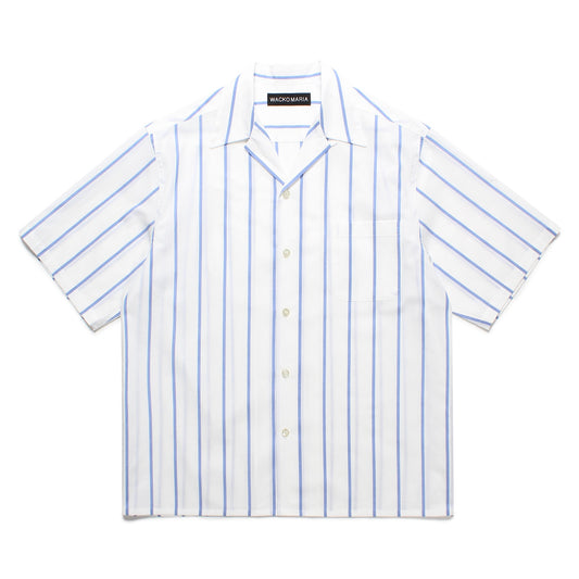 STRIPED OPEN COLLAR SHIRT S/S ( TYPE-1 )