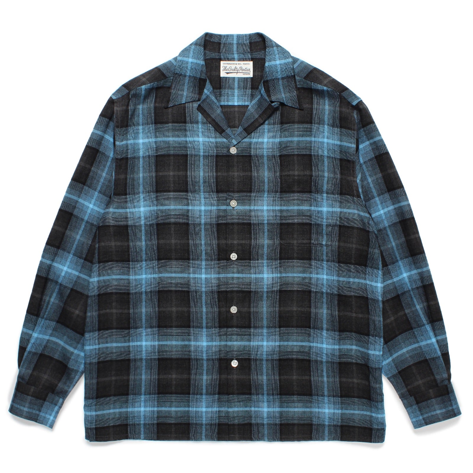 OMBRE CHECK OPEN COLLAR SHIRT L/S ( TYPE-3 ) – TIME AFTER TIME