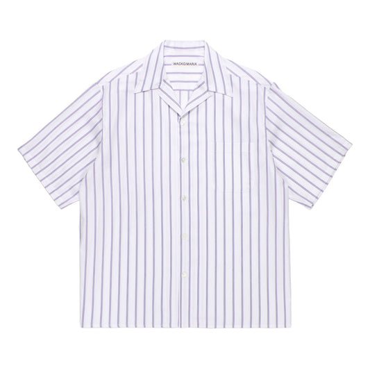 STRIPED OPEN COLLAR SHIRT S/S ( TYPE-2 )