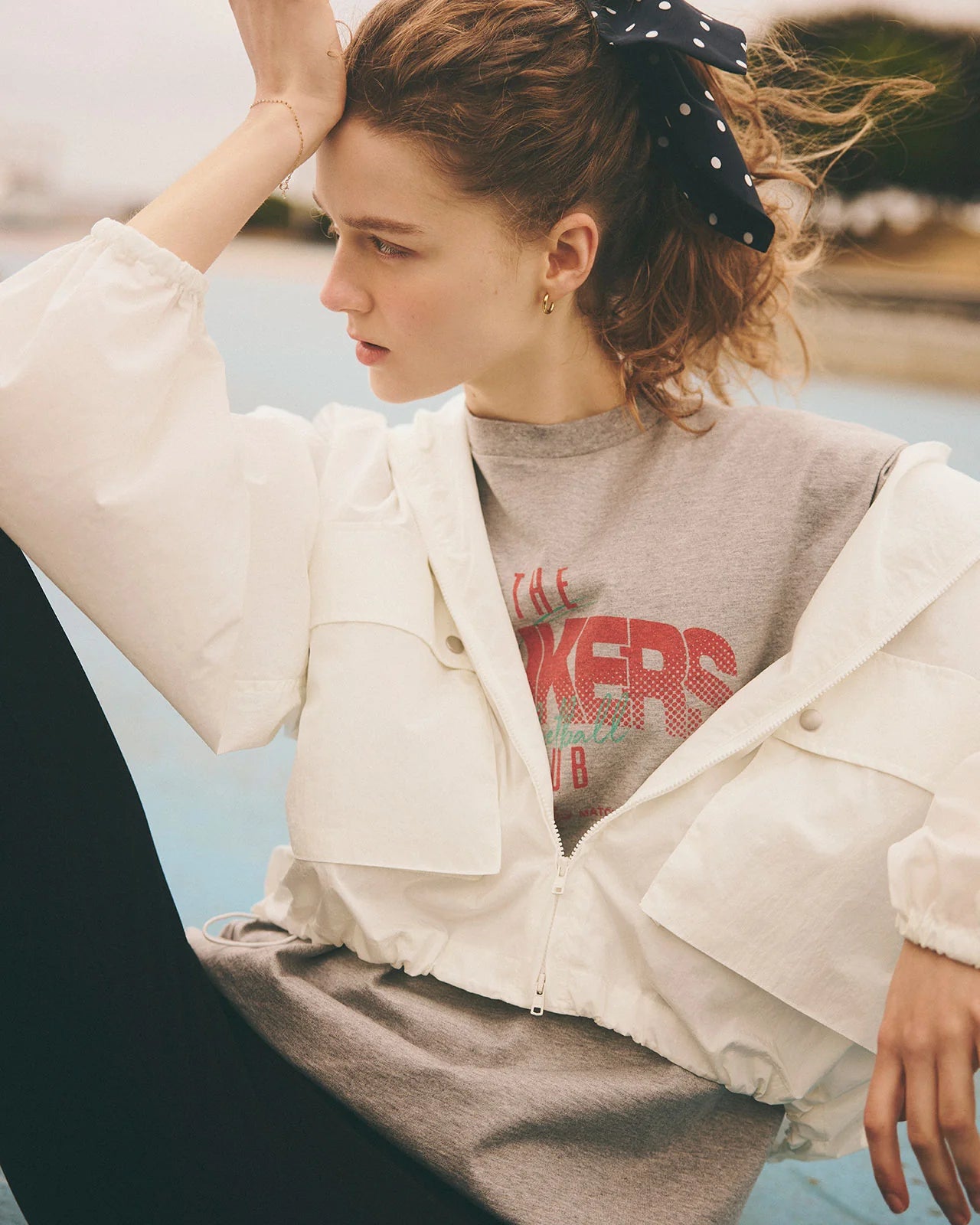 NYLON SHORT BLOUSON