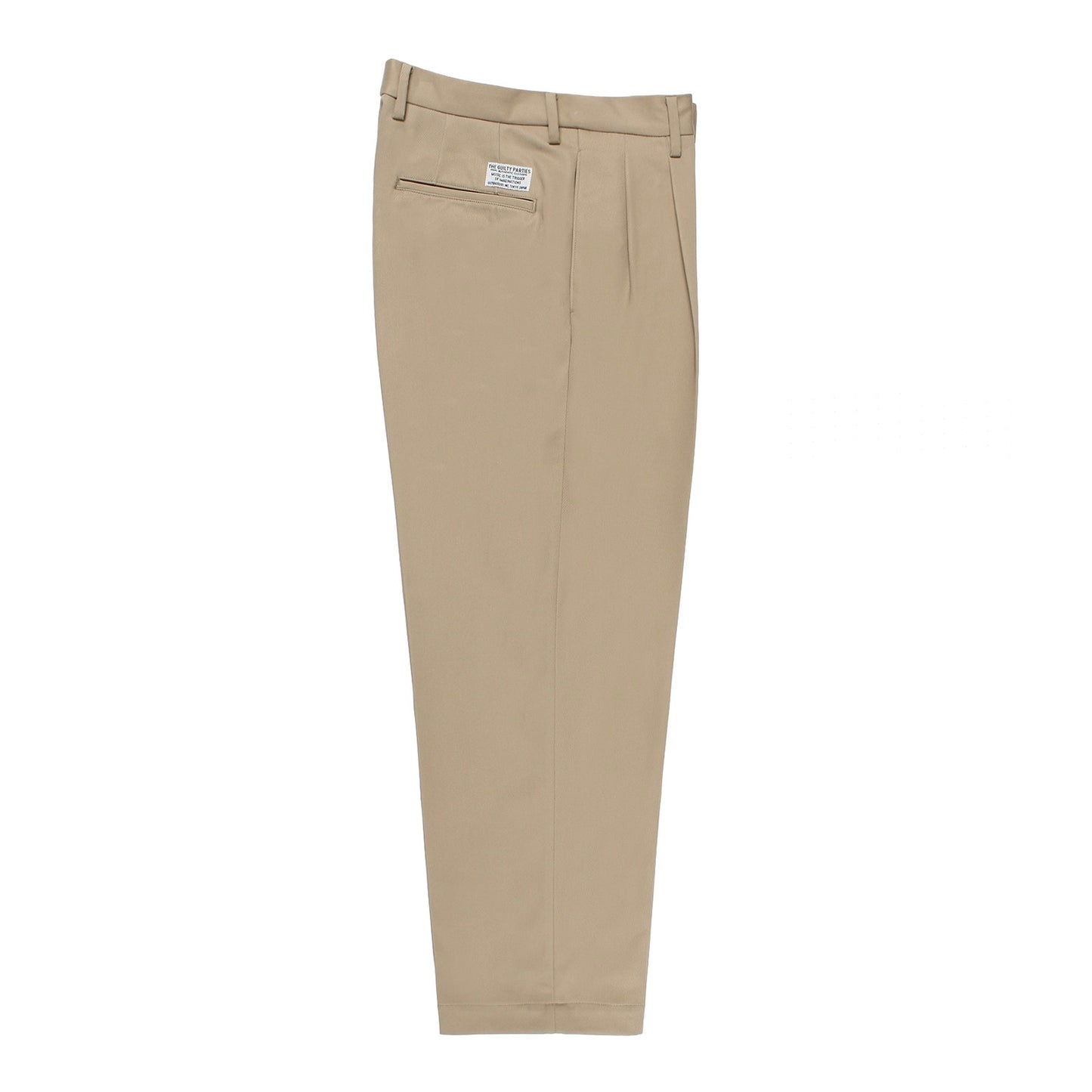 DOUBLE PLEATED CHINO TROUSERS ( TYPE-1 )