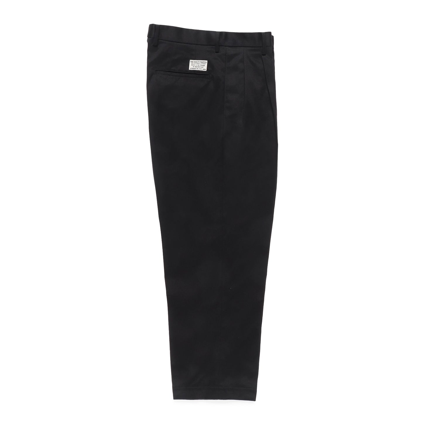 DOUBLE PLEATED CHINO TROUSERS