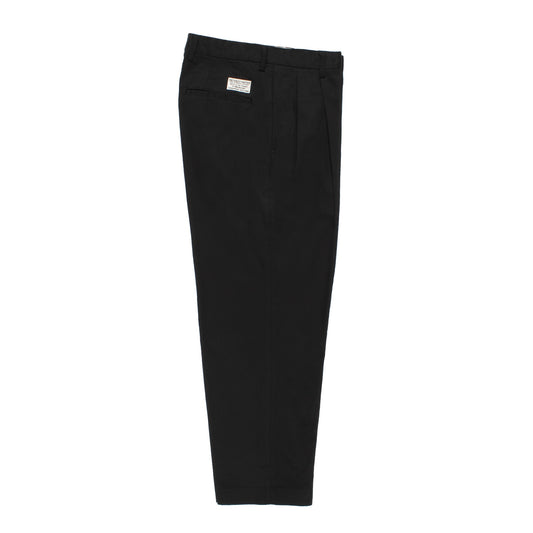 DOUBLE PLEATED CHINO TROUSERS