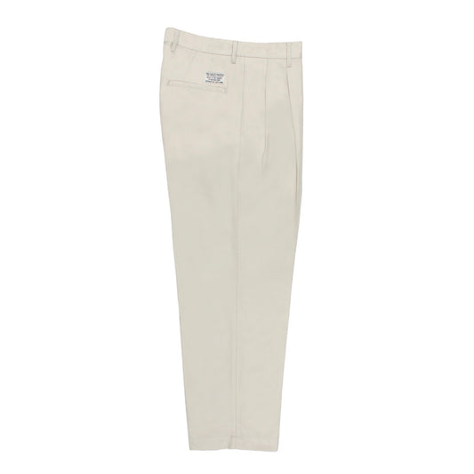 DOUBLE PLEATED CHINO TROUSERS