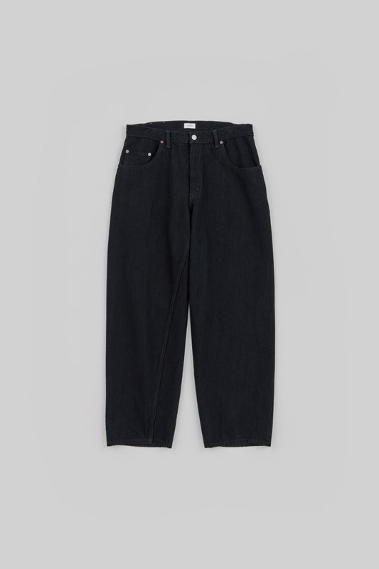 Baggy 5 Pocket Pants Black(One Wash)