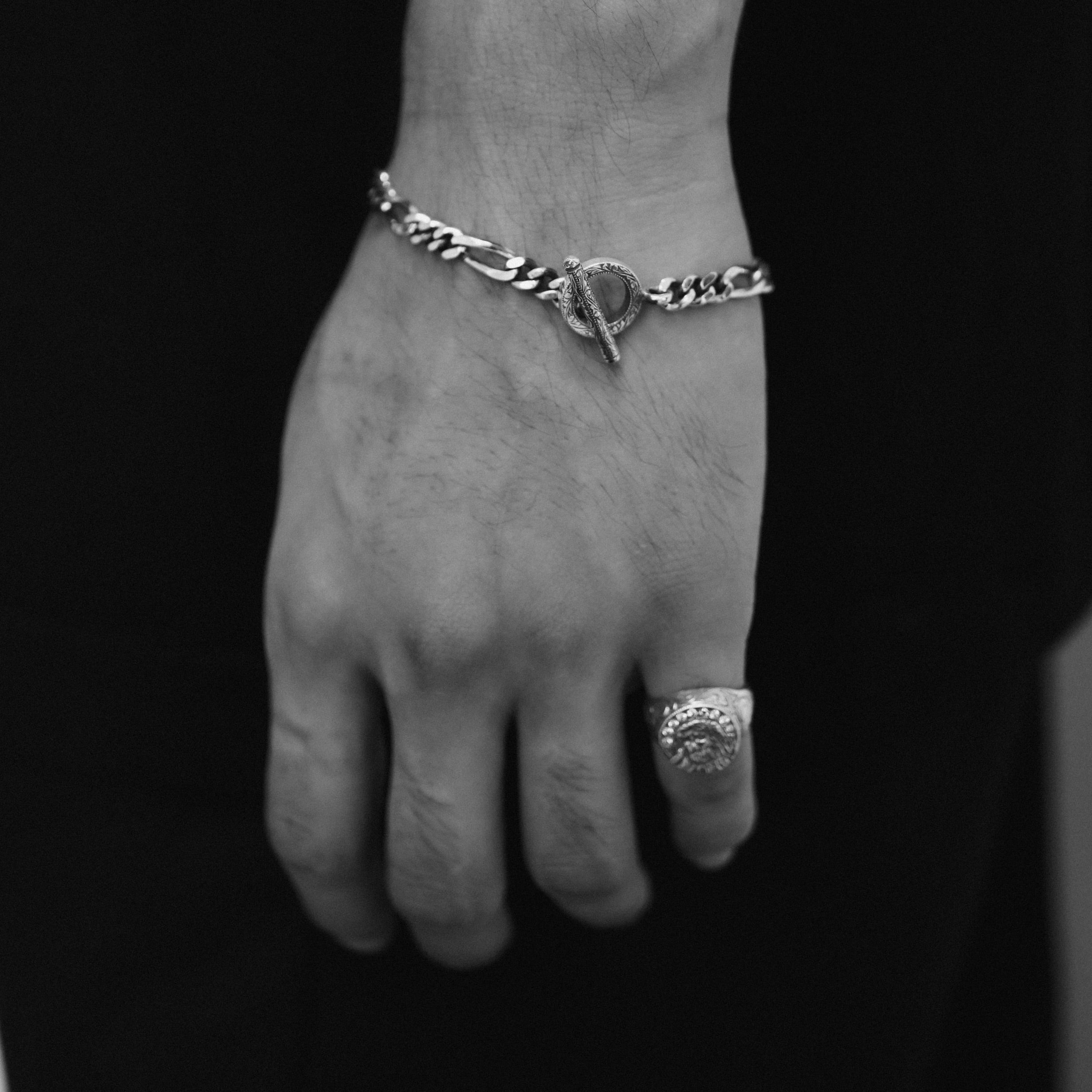 Figaro Wide Chain Bracelet / ブレスレット ANTIDOTE BUYERS CLUB（アンチドート バイヤーズ クラブ
