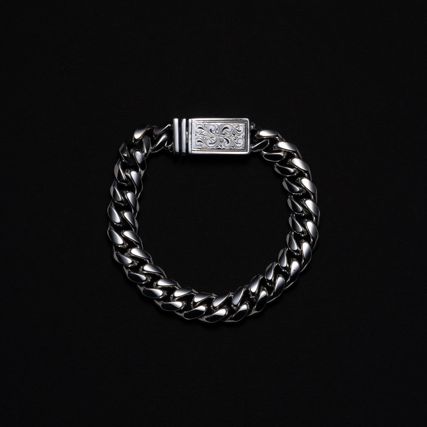 Engraved Box Clasp Bracelet