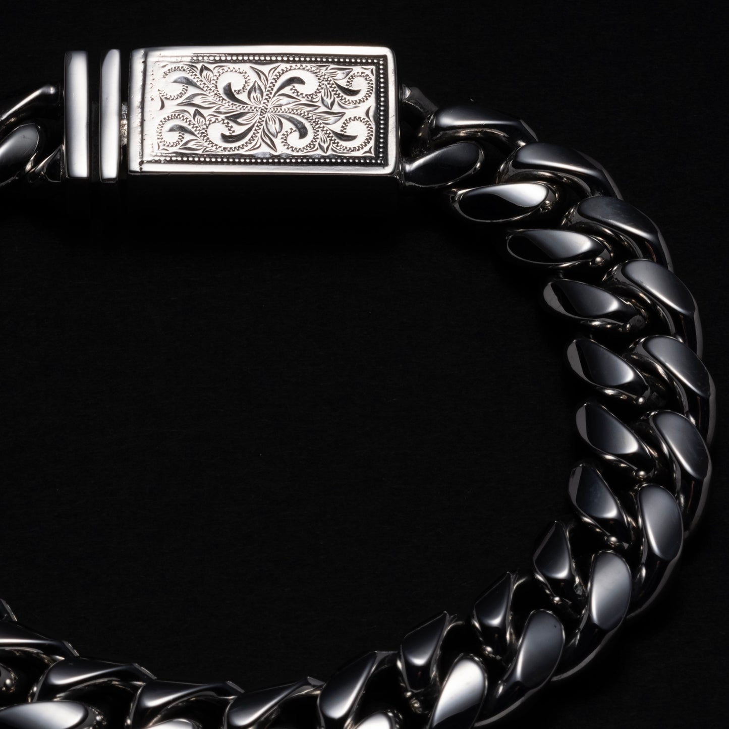 Engraved Box Clasp Bracelet