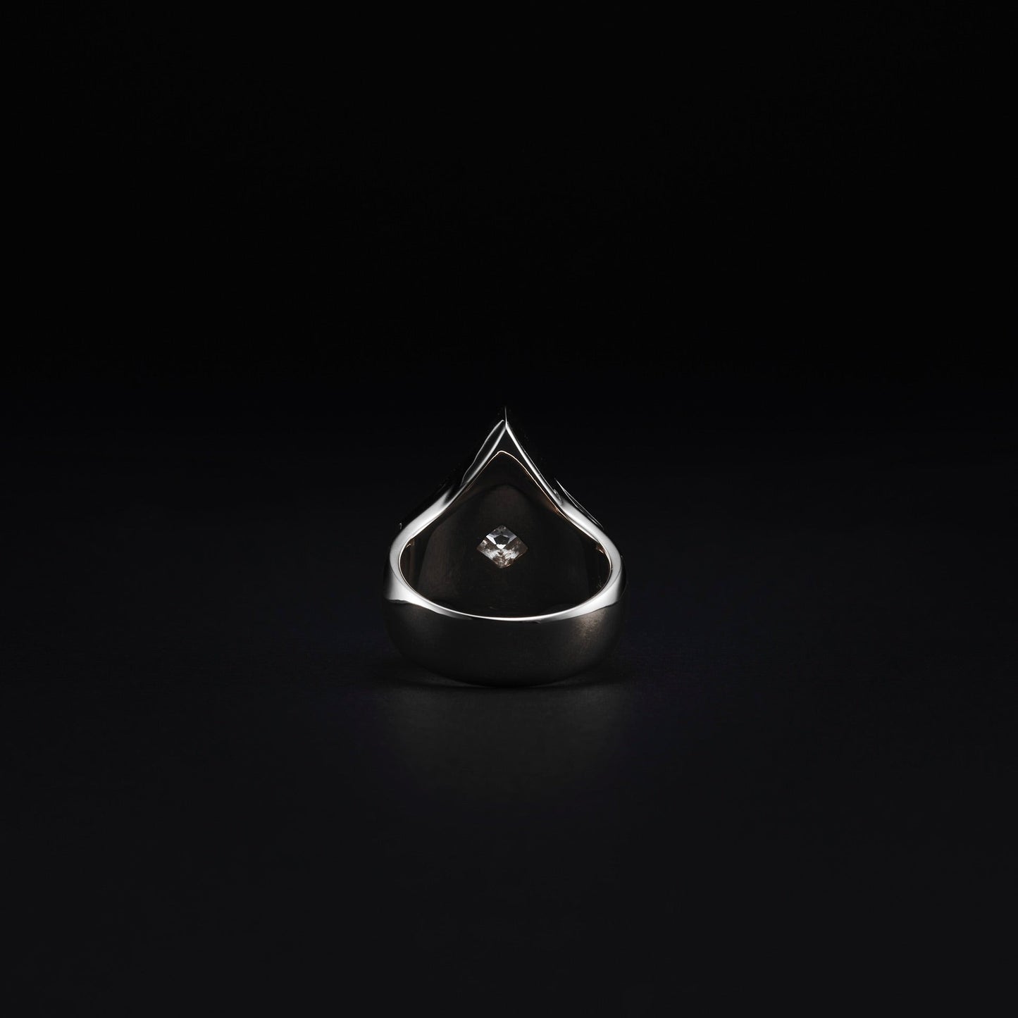 Engraved Diamond Ring (Silver)