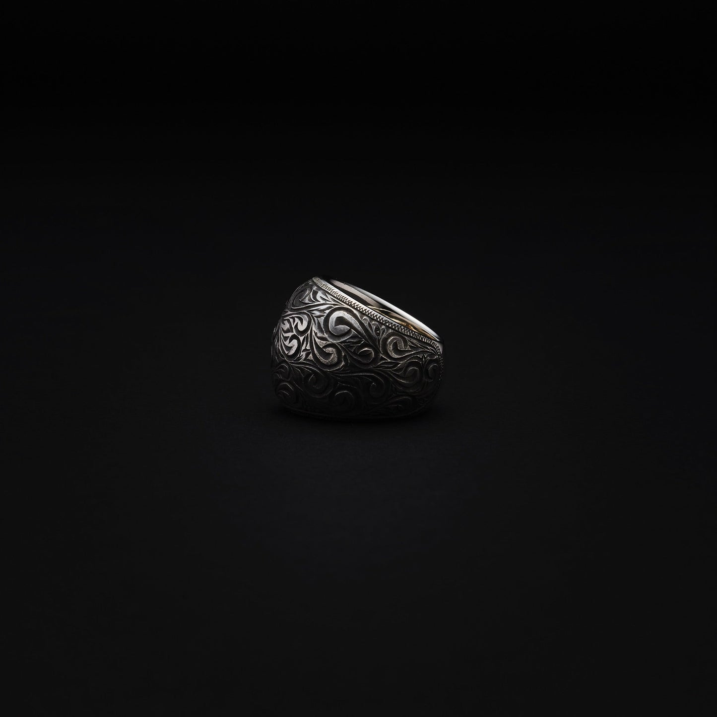 Engraved Corleone Ring (Silver)