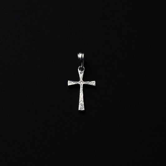 Engraved Tiny Cross Pendant