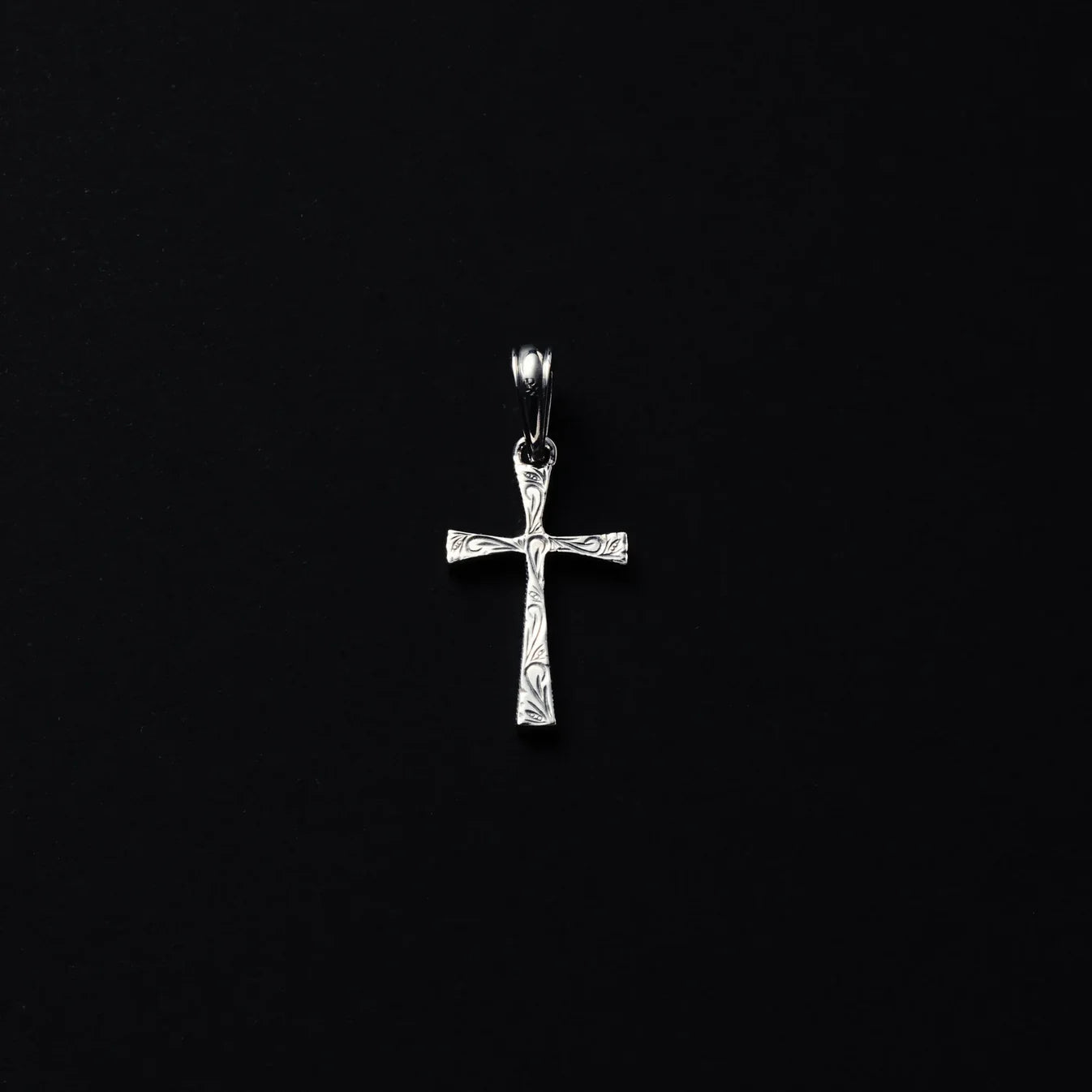 Engraved Tiny Cross Pendant