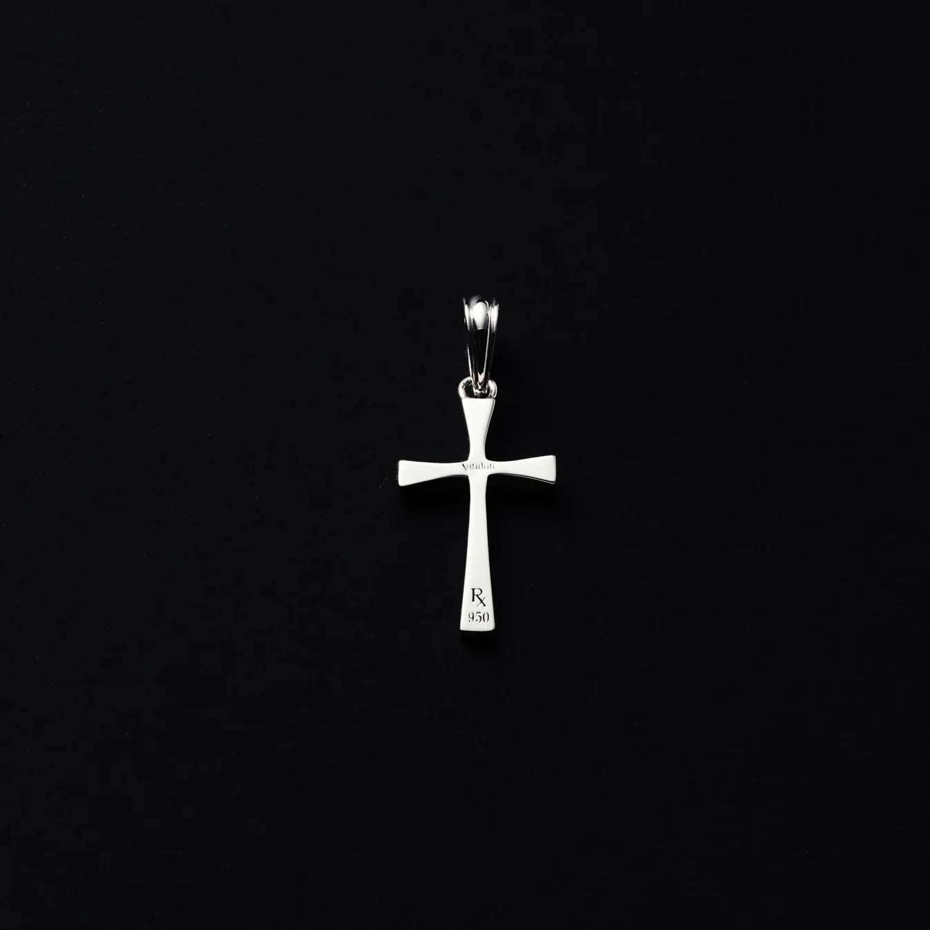 Engraved Tiny Cross Pendant