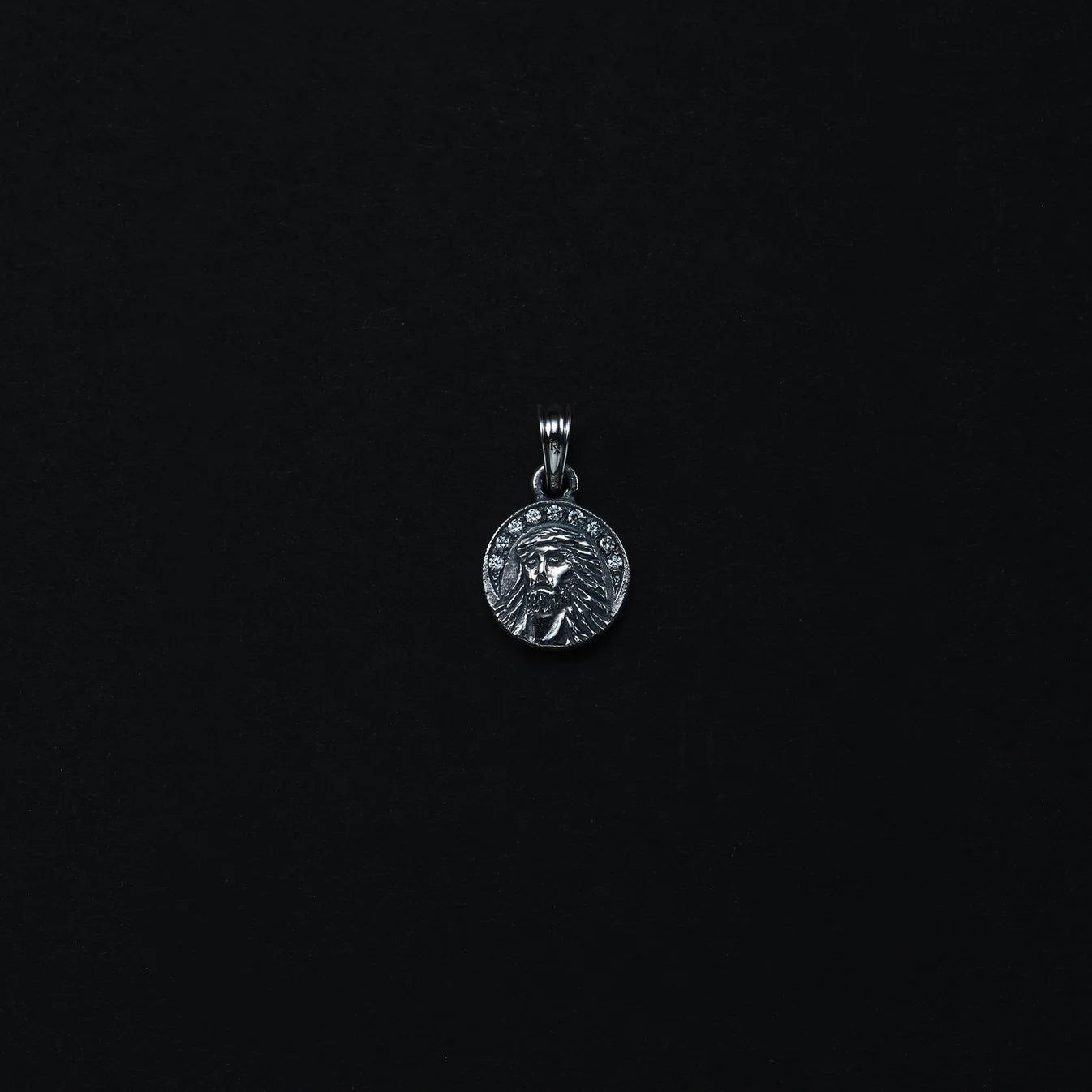 Engraved Jesus Pendant(Silver)