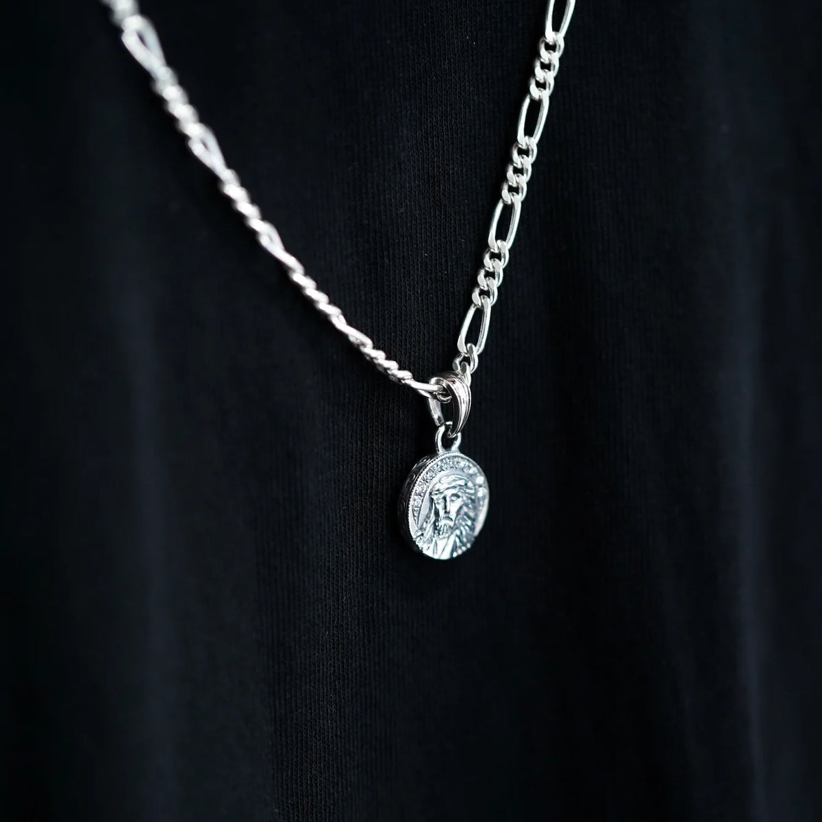 Engraved Jesus Pendant(Silver)