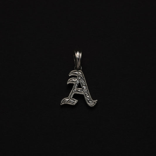 Engraved Initial Pendant