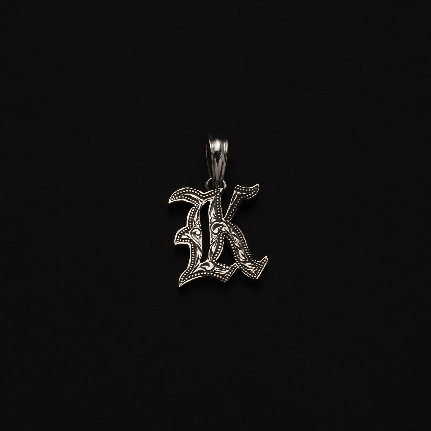 Engraved Initial Pendant