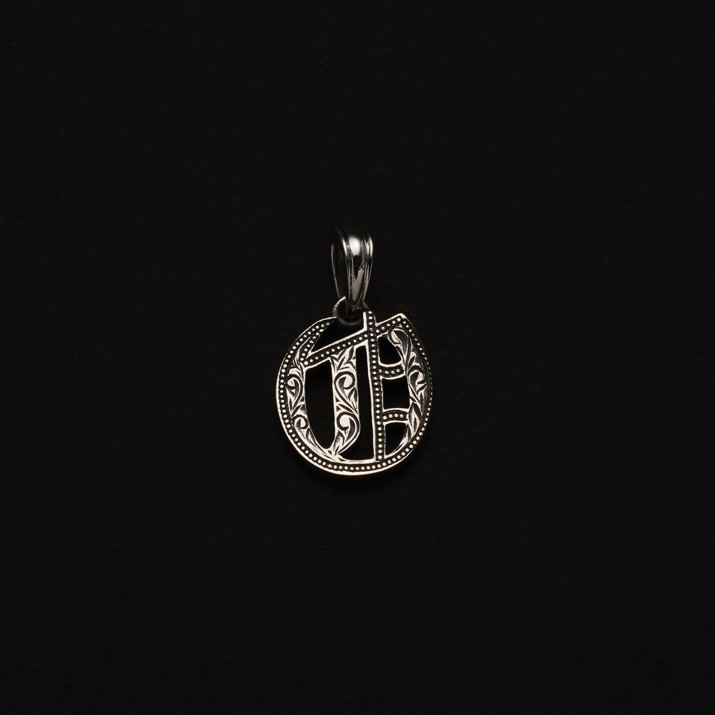 Engraved Initial Pendant